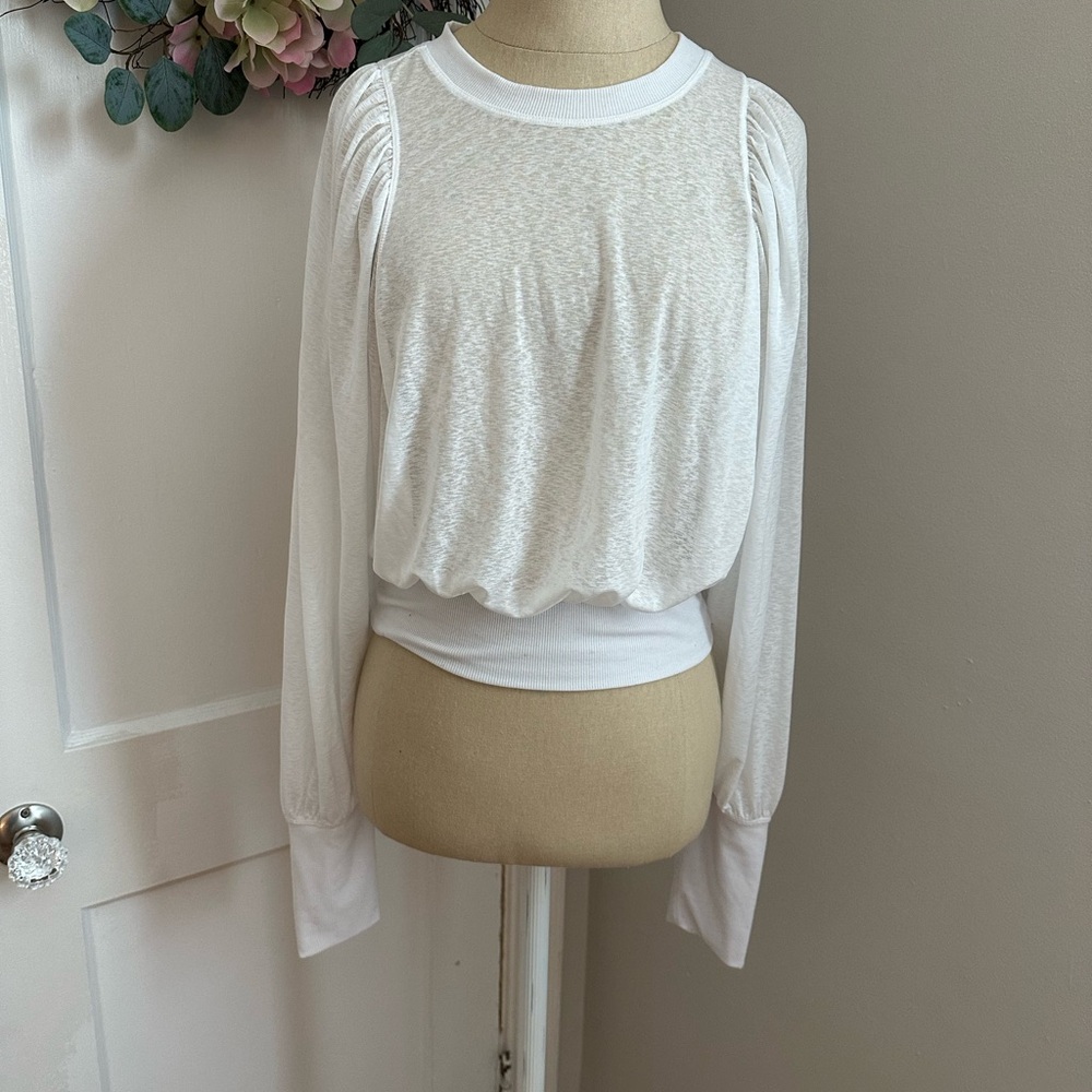 Sheer White Women's Top FP Movement Free People